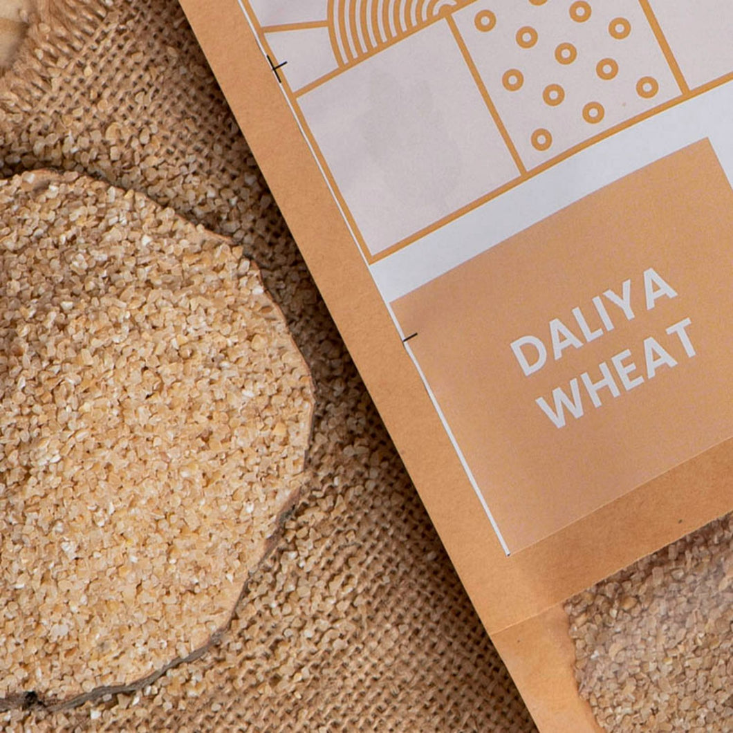 Natural Stone Cold Pressed Wheat Daliya - Native-Organica