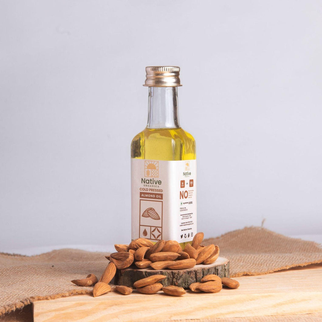 Wood Pressed Almond Oil  (बादाम का तेल) - Native-Organica